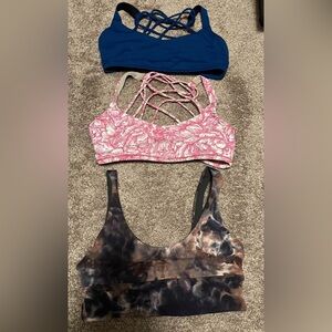 Set of Three Stylish Sports Bras